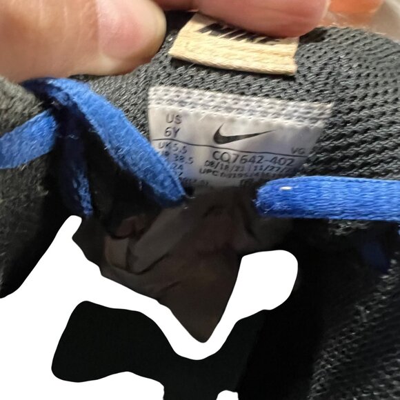 Nike Trout 6Y Blue & White Baseball Cleats With Hook and Loop Strap - Picture 6 of 8